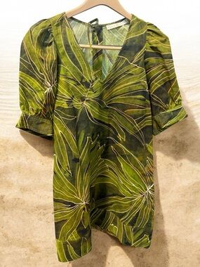 NWOT! Marie Oliver Ola Mini Dress in Canopy Green
